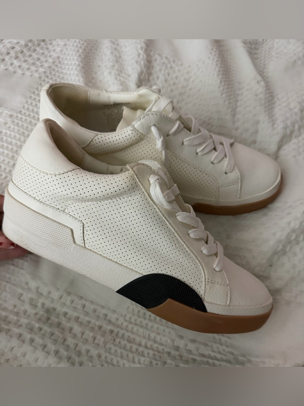 Dolce Vita Zina Leather Slip On Sneakers